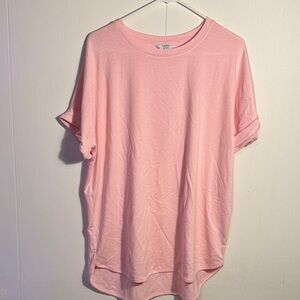 Crown & Ivy Light Pink Short Sleeve Tee